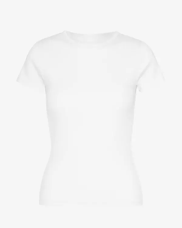 Colorful Standard Organic Rib SS T-Shirt Optical White Damen Shirt weiß